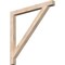 Ekena Millwork Traditional Block Smooth Bracket, Douglas Fir, 3 1/2"W x 44"D x 44"H BKT04X44X44TRA05SDF - alternate 1